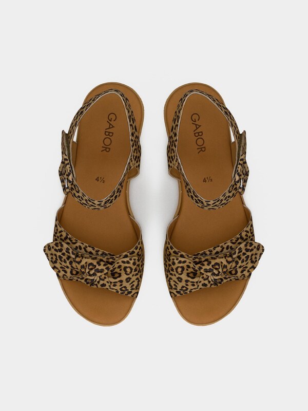 GABOR Σανδάλι καμηλό / μαύρο