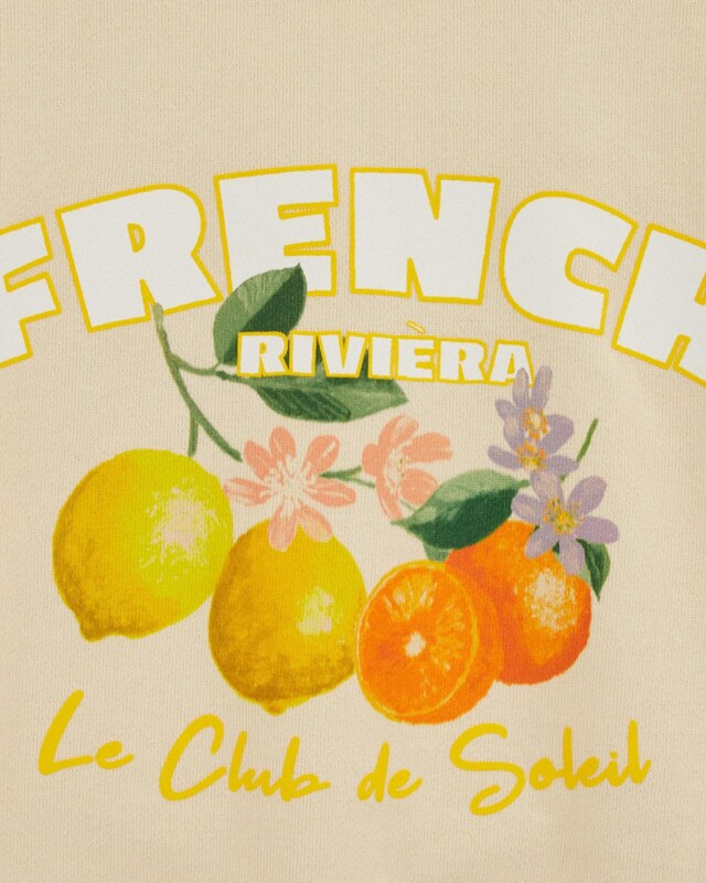 WE Fashion Μπλούζα φούτερ κίτρινο / ανοικτό κίτρινο / σκούρο πορτοκαλί / λευκό