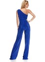 RO FASHION Κομψή ολόσωμη φόρμα με έναν ώμο - Μπλε 9209