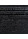 HEXAGONA Πορτοφόλι ανδρικό μαύρο δερμάτινο με προστασία RFID W01A - 24184-01