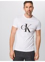 Calvin Klein Jeans Μπλουζάκι πέτρα / μαύρο / λευκό