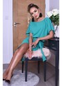 CATWALK Μίντι φόρεμα με ζώνη - Πράσινο/Πετρολ 52614