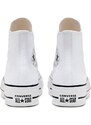 Πάνινα παπούτσια Converse γυναικεία, χρώμα: άσπρο
