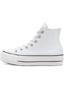 Πάνινα παπούτσια Converse γυναικεία, χρώμα: άσπρο