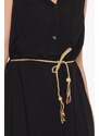 Modati Μίνι Φόρεμα με Ζώνη - Μαύρο