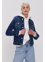 Τζιν μπουφάν Tommy Jeans γυναικείo, χρώμα: ναυτικό μπλε