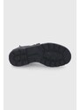 Δερμάτινες μπότες Τσέλσι Blundstone γυναικείες, χρώμα: μαύρο