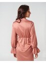 INSHOES Σατέν midi φόρεμα με ιδιαίτερο δέσιμο Ροζ
