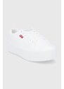 Παπούτσια Levi's χρώμα: άσπρο
