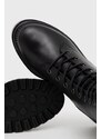 Δερμάτινες μπότες Steve Madden Neon Boot γυναικείες, χρώμα: μαύρο