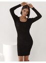 Forebelle Collection Φόρεμα Ριπ Εξώπλατο Μαύρο - Intervention