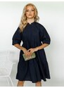 Vero Moda Φόρεμα Με Κουμπιά Σκούρο Μπλε - Vivi Spensierato