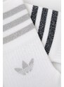 Κάλτσες adidas Originals (2-pack) (2-pack) HC9561 γυναικείες, χρώμα: άσπρο HC9561