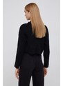 Πουλόβερ DKNY γυναικείo, χρώμα: μαύρο