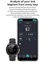 Smartwatch Bakeey SK8 - Black Leather