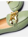INSHOES Flat loafers με χρυσούς διακοσμητικούς κρίκους Πράσινο