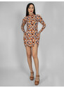FREE WEAR Φόρεμα Μίνι Ριπ - Πορτοκαλί - 009004