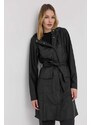 Μπουφάν Rains 18130 Curve Jacket γυναικείες, χρώμα: μαύρο, F30