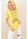 Potre Γυναικείο T-shirt με στρας αρκουδάκι