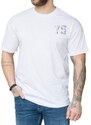 Huxley and Grace Ανδρική λευκή κοντομάνικη μπλούζα με τύπωμα NC82230