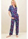 Potre Γυναικεία πιτζάμα σετ με σχέδιο