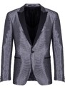 Prince Oliver Tuxedo Silver 100%Wool Touch (Modern Fit)