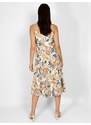 FREE WEAR Φόρεμα Γυναικείο Με Λαχούρ - Μπεζ - 002004