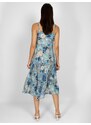 FREE WEAR Φόρεμα Γυναικείο Με Λαχούρ - Μπλε - 003004