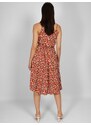 FREE WEAR Φόρεμα Με Floral Print - Πορτοκαλί - 009004