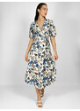 FREE WEAR Φόρεμα Γυναικείο Κοντομάνικο - Μπλε - 003004