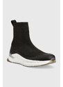 Αθλητικά Calvin Klein Sock Boot χρώμα: μαύρο