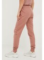 Βαμβακερό παντελόνι Jack Wolfskin χρώμα: ροζ