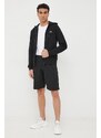 Μπλούζα Lacoste χρώμα: μαύρο,