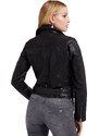 GUESS 'CAMILLE' ΔΕΡΜΑΤΙΝΟ BIKER JACKET ΓΥΝΑΙΚEIO W2YL16L0QN0-JBLK