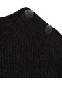 Παιδικό πουλόβερ DKNY χρώμα: μαύρο