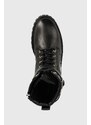 Δερμάτινα workers Tommy Hilfiger Buckle Lace Up Boot , χρώμα: μαύρο