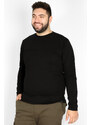 Double Μπλούζα φούτερ με κουκούλα και στάμπα 3D λογότυπο Hoodie - Μαύρο