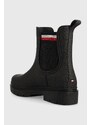 Ουέλλινγκτον Tommy Hilfiger Rain Boot Ankle Elastic χρώμα: μαύρο