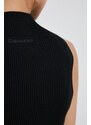 Γιλέκο Calvin Klein χρώμα: μαύρο,