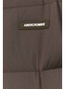 Αμάνικο μπουφάν Abercrombie & Fitch χρώμα: καφέ