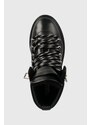 Μποτάκια Tommy Hilfiger Leather Outdoor Flat Boot χρώμα: μαύρο