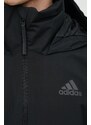 Αδιάβροχο μπουφάν adidas ανδρικό, χρώμα: μαύρο,