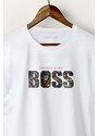 UnitedKind Big Boss, T-Shirt σε λευκό χρώμα