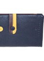 Γυναικείο δερμάτινο πορτοφόλι από μαλακό δέρμα Bartuggi 521-4102-Μαύρο