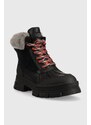 Δερμάτινες μπότες UGG W Ashton Addie γυναικεία, χρώμα: μαύρο F30