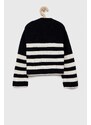 Παιδικό πουλόβερ Tommy Hilfiger χρώμα: μαύρο