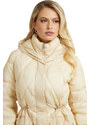 GUESS 'LUCILLE' ΜΑΚΡΥ PUFFER ΜΠΟΥΦΑΝ ΓΥΝΑΙΚEIO W2BL57WEX20-G1M5