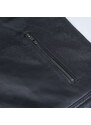Prince Oliver Racer Jacket Μαύρο 100% Leather (Modern Fit)