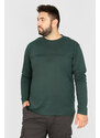Double Μπλούζα φούτερ με κουκούλα και στάμπα 3D λογότυπο Hoodie - Πράσινο