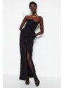 Trendyol Μακρύ Μαύρο Βραδινό Φόρεμα